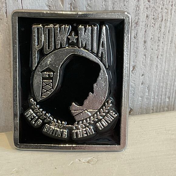 POW MIA Belt Buckle Help Bring Them Home Military - Picture 1 of 6